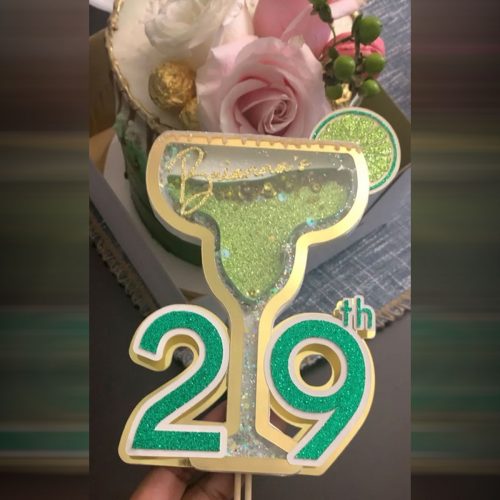 Margarita Shaker Cake Topper